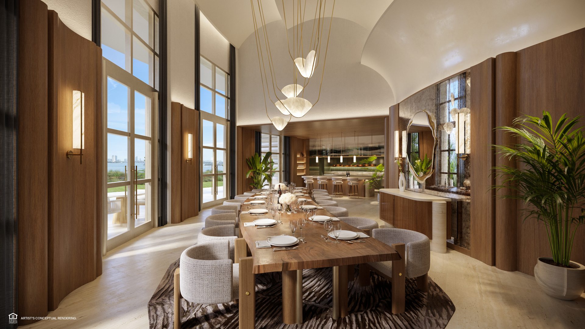 Fine dining at St. Regis Residences Miami